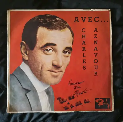 Vinilo 'Avec... Charles Aznavour' vintage - miniatura 1