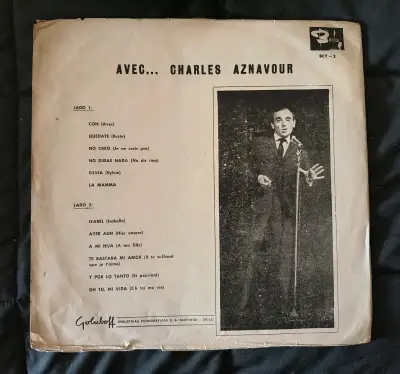 Vinilo 'Avec... Charles Aznavour' vintage - miniatura 2