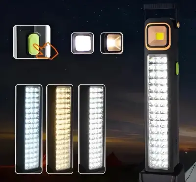 Luz emergencia  solar portátil con USB - miniatura 1