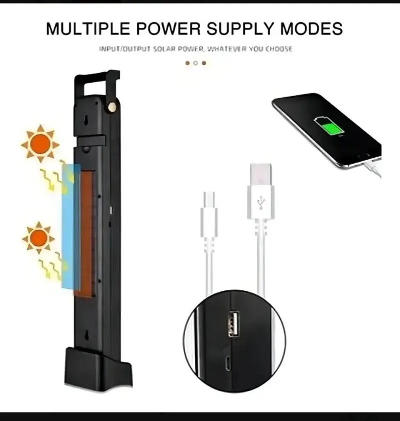 Luz emergencia  solar portátil con USB - 4