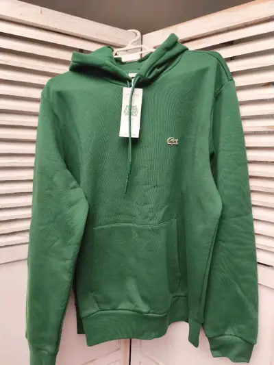 Polerón verde con capucha Lacoste - miniatura 1