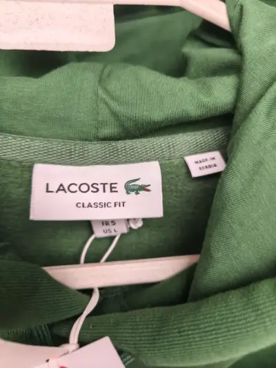 Polerón verde con capucha Lacoste - miniatura 4