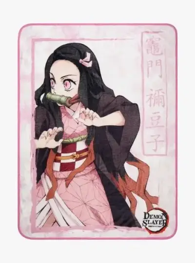 Manta Demon Slayer Nezuko Kamado 109x160cm - miniatura 1