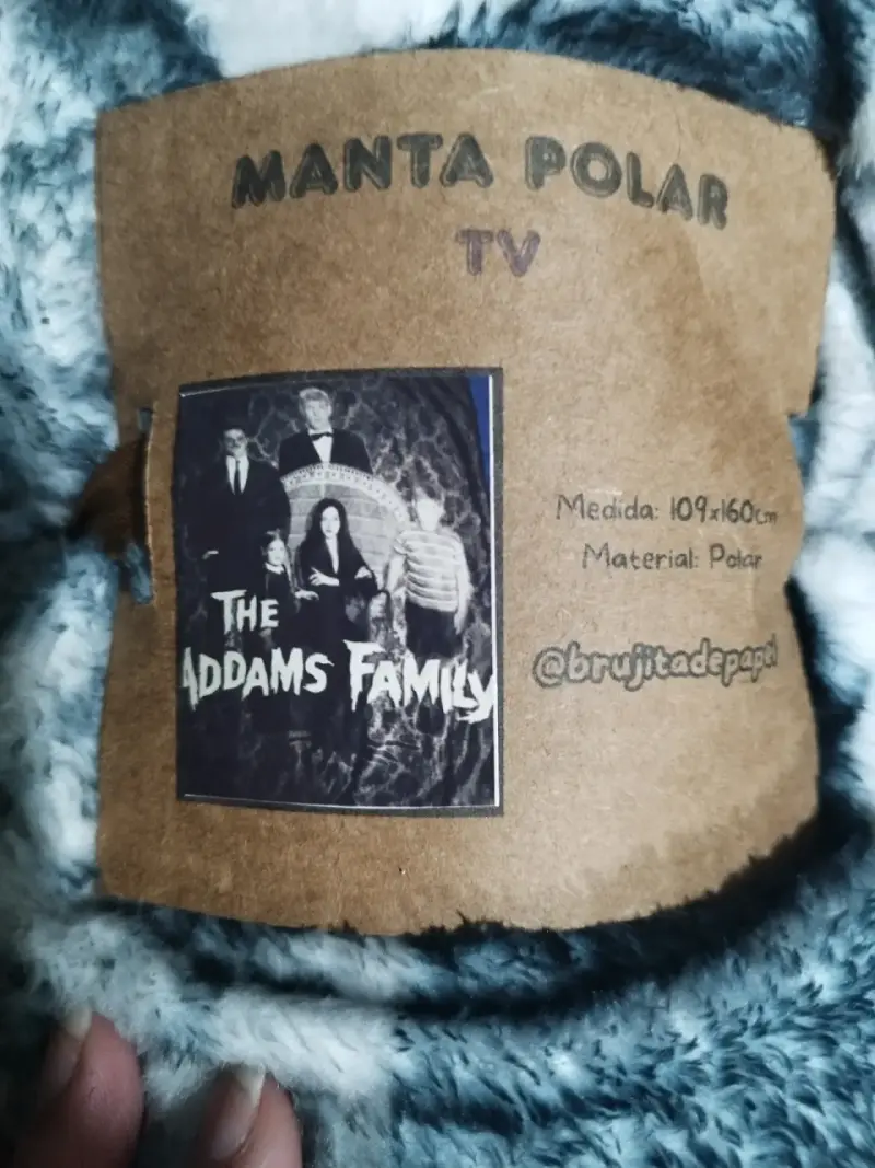Manta polar de La Familia Addams 109x160cm - 3
