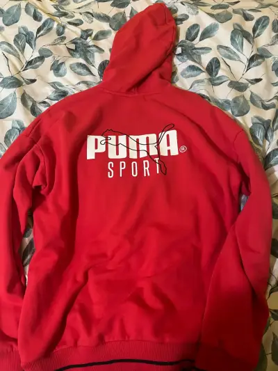 Polerón rojo original Puma con capucha - miniatura 2