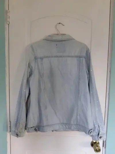 Chaqueta de mezclilla con perlas Zibel - miniatura 2