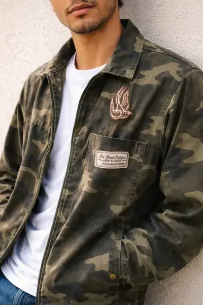 Camisa militar camuflada para hombre - miniatura 2