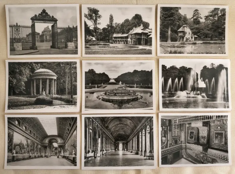 Set de postales vintage de Versalles - 3