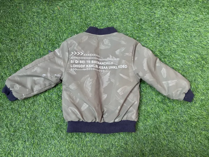 Chaqueta bomber verde para niño - 2