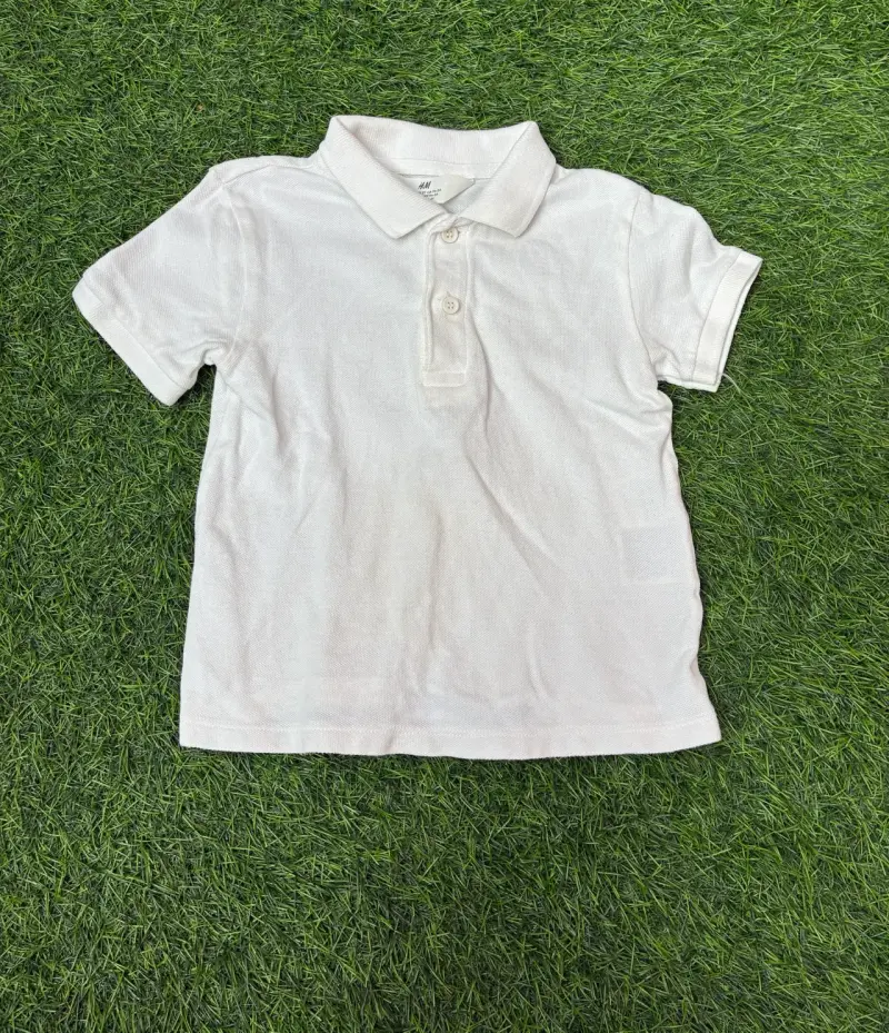 Polera polo blanca H&M para niño - 1