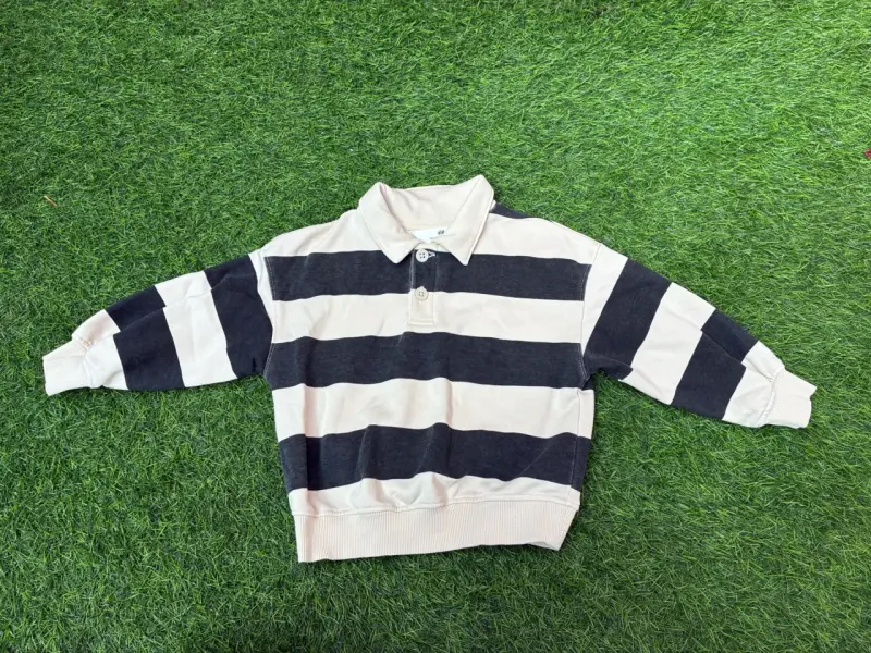 Polera de rayas manga larga para niño - 1