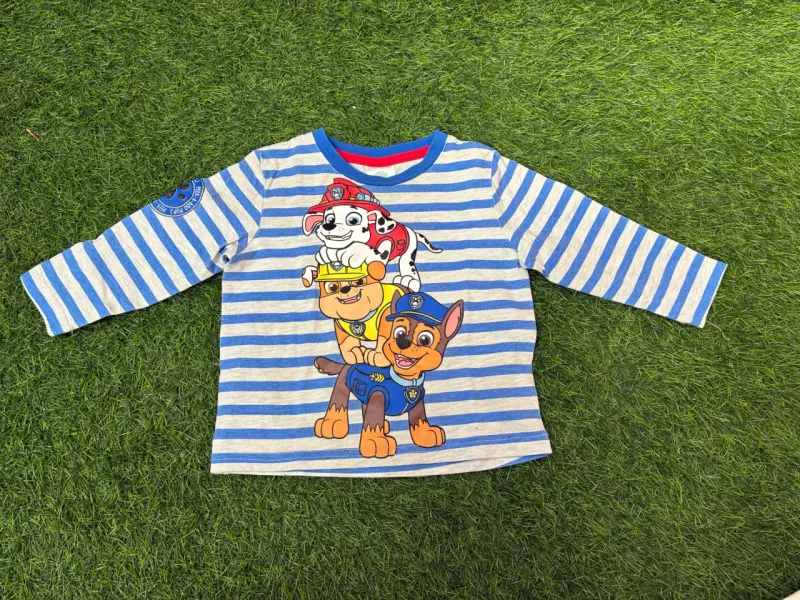 Polera infantil Paw Patrol a rayas - 1