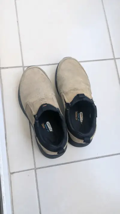 Zapatos casuales beige para hombre - miniatura 1