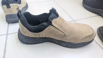 Zapatos casuales beige para hombre - miniatura 3