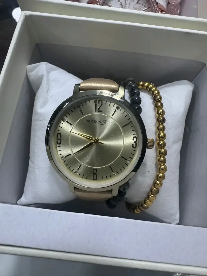 Reloj Marquis dorado con pulsera - 2