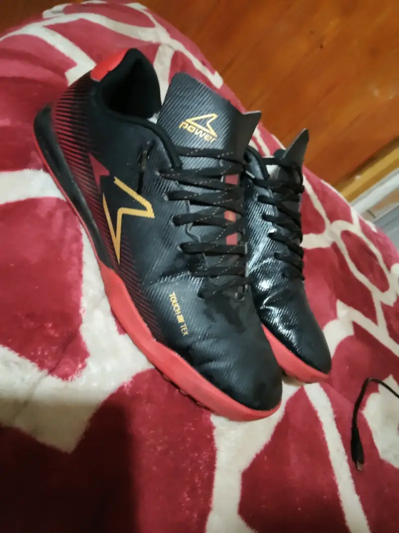Zapatillas deportivas Power negras y rojas - 2
