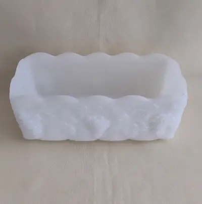 Macetero de cerámica blanco con diseño de uvas - miniatura 2