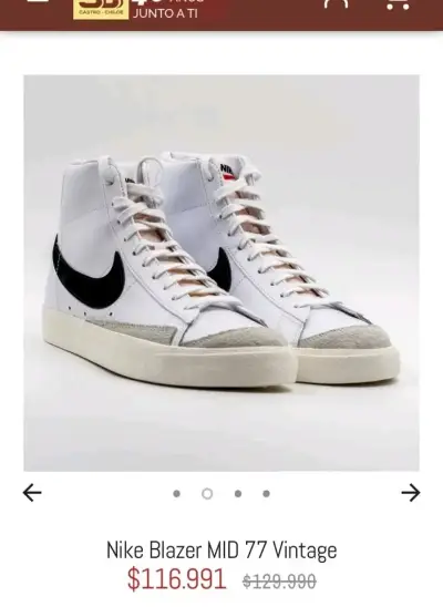Zapatillas Nike Blazer Mid blancas - miniatura 4