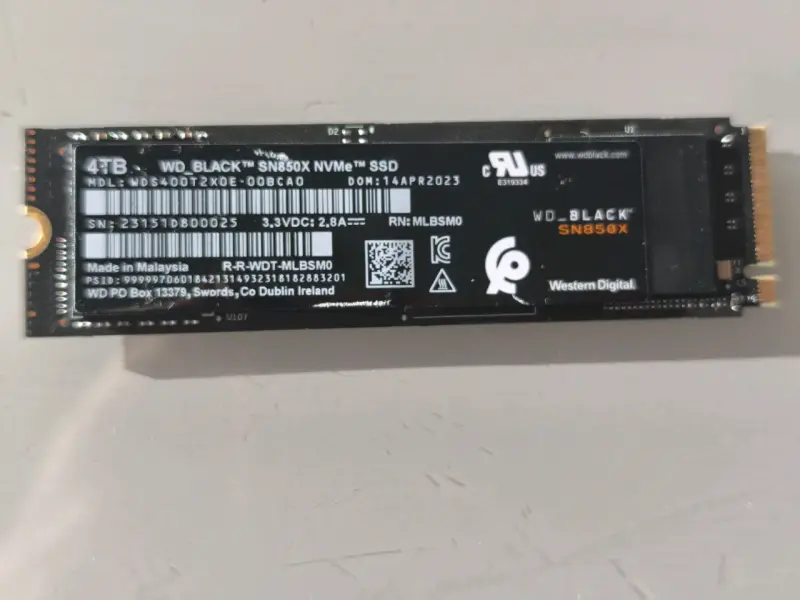 SSD NVMe WD_BLACK SN850X 4TB - 1
