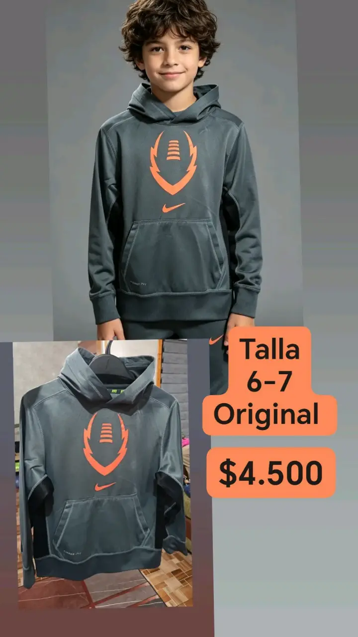 Polerón Nike niño talla 6-7 original