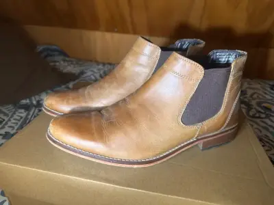 Botines de cuero para hombre - miniatura 1