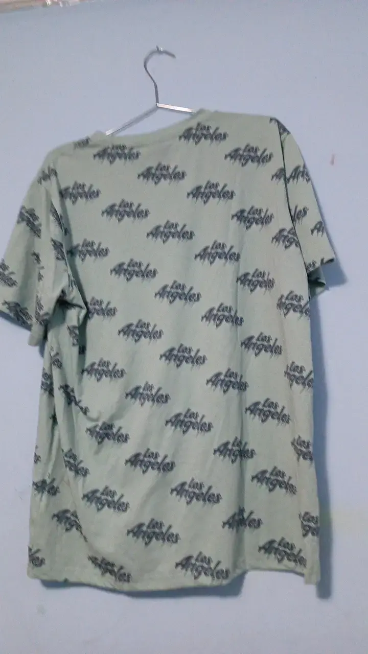 Polera estampada Los Angeles verde - 2