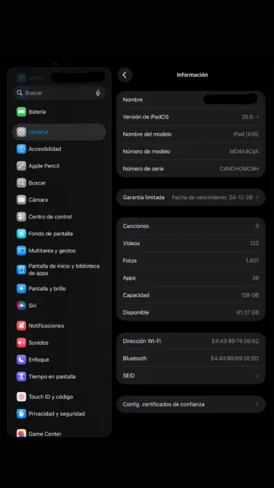 iPad a16 128 gb - miniatura 3