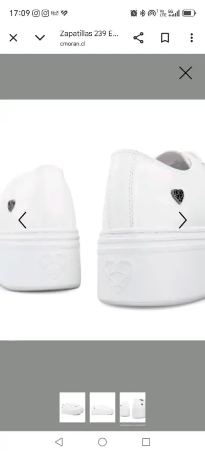 Zapatillas blancas con plataforma CMoran - miniatura 2