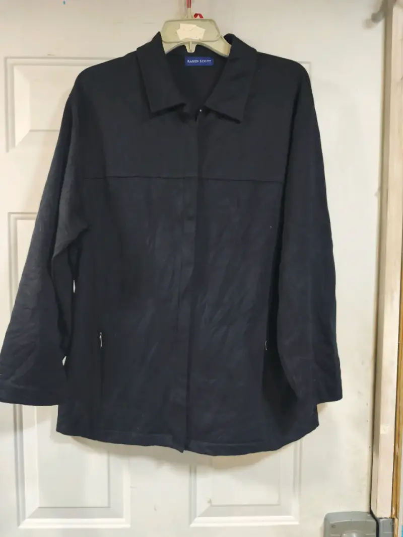 Chaqueta negra de manga larga unisex - 5