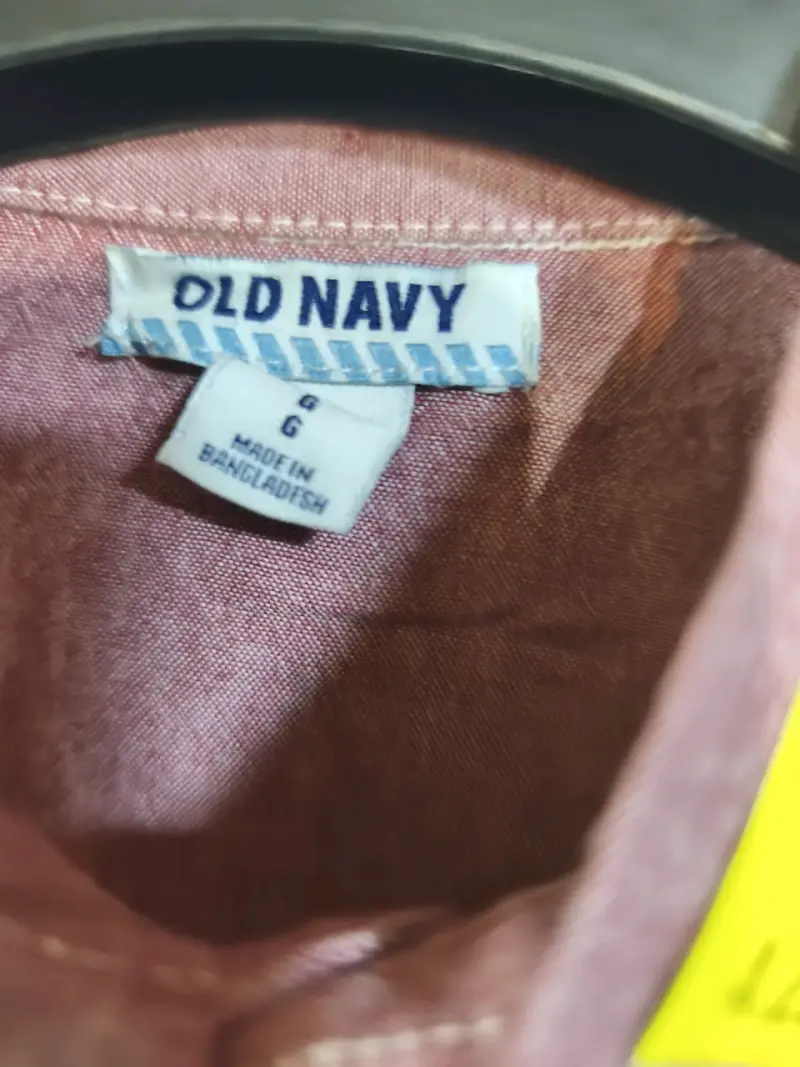 Camisa manga larga Old Navy burdeosde niño - 3