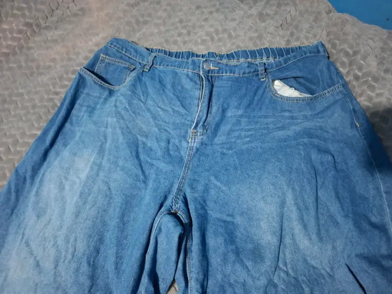 jeans de mezclilla azul - 4