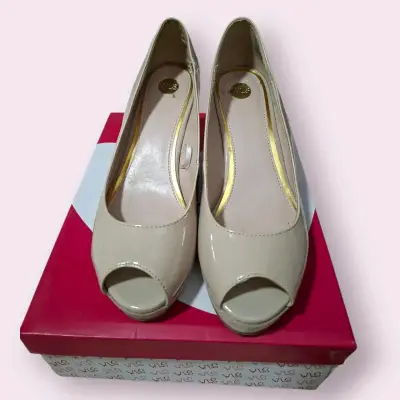Zapatos de cuña beige Vizzano - miniatura 2