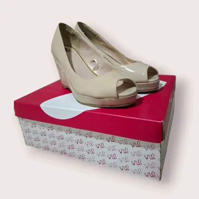 Zapatos de cuña beige Vizzano - miniatura 5