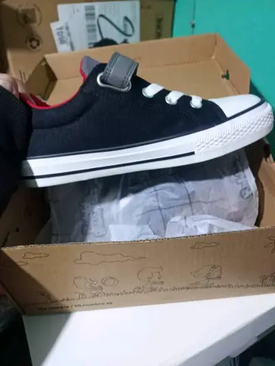 Zapatillas buble gummers negras de lona para niños - miniatura 1