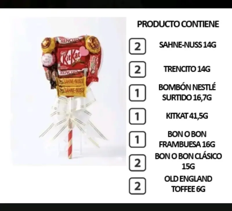 Paleta de chocolates surtidos con KitKat y trencit - 2