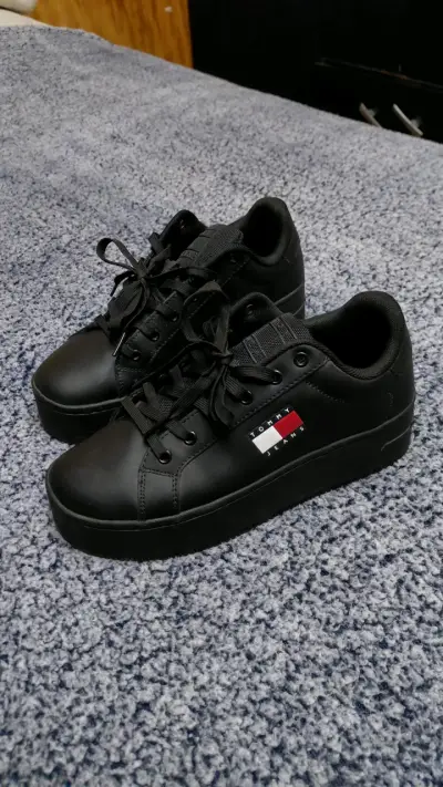 Zapatillas negras Tommy Jeans 38 - miniatura 2