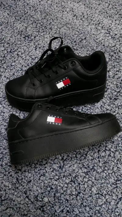 Zapatillas negras Tommy Jeans 38 - miniatura 3