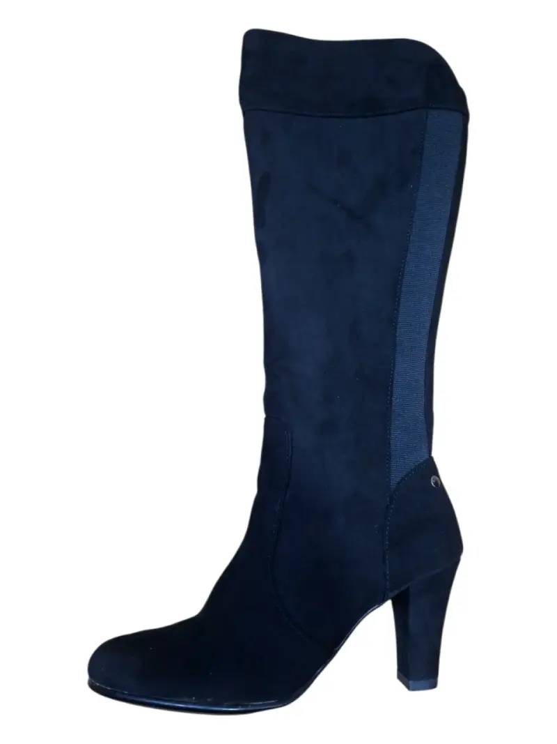 Botas negras de gamuza para mujer - 3