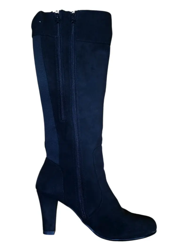 Botas negras de gamuza para mujer - 4