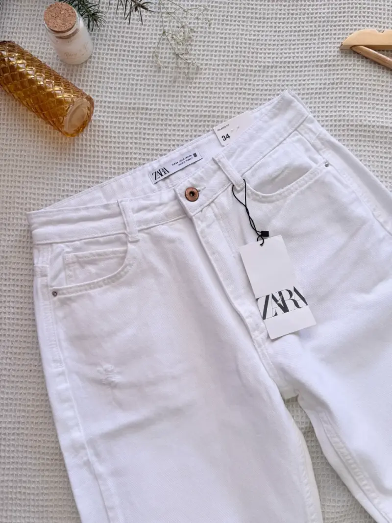 Jeans blancos rotos Zara mujer - 2