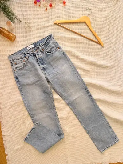 Jeans Zara mujer azul claro 40 - miniatura 1