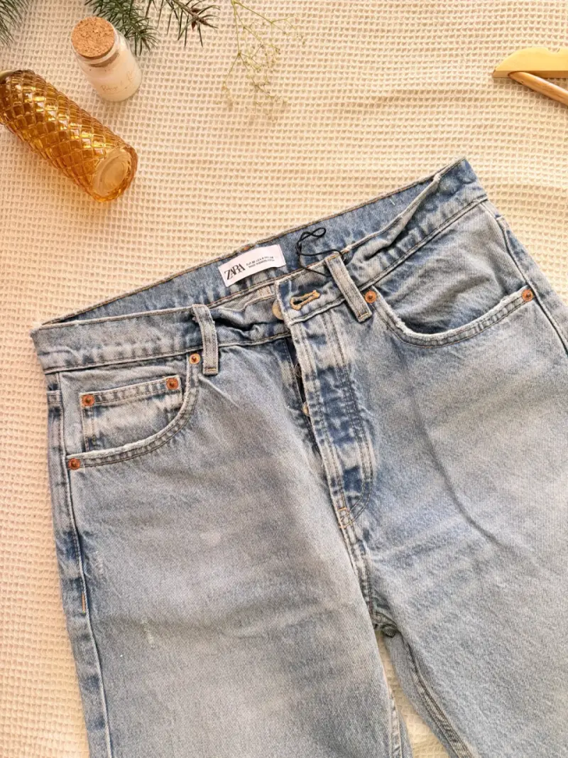 Jeans Zara mujer azul claro 40 - 2