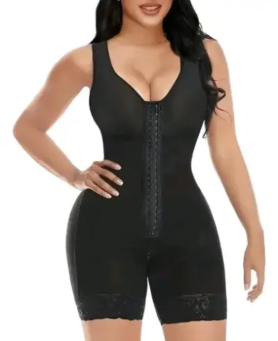 Faja moldeadora negra con encaje - miniatura 1