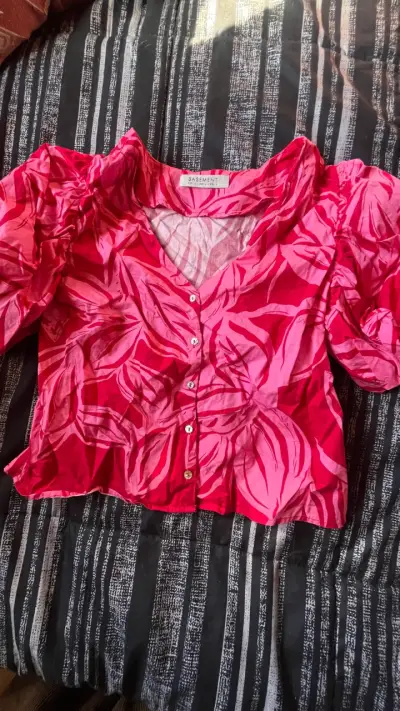Blusa estampada rosa Basement - miniatura 1