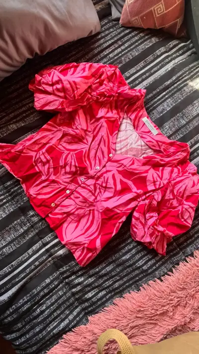 Blusa estampada rosa Basement - miniatura 2