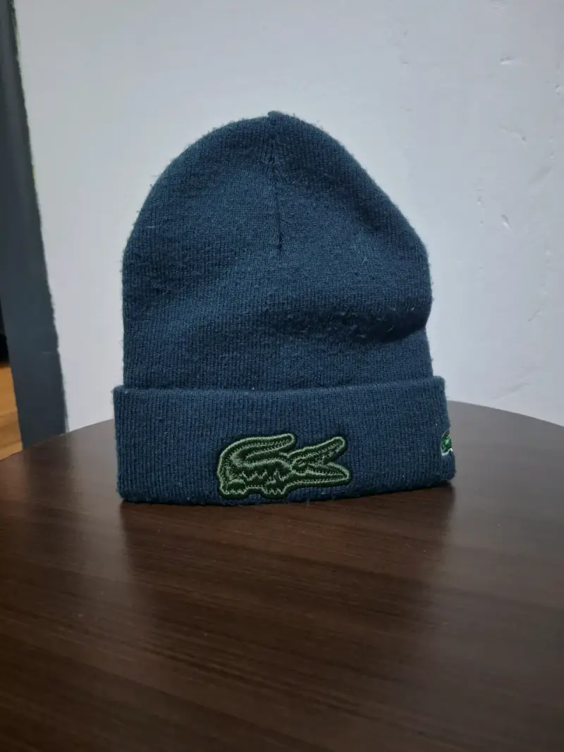 Gorro de lana verde oscuro Lacoste