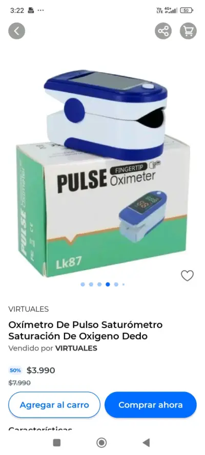 Oxímetro de pulso digital con pantalla OLED - miniatura 3
