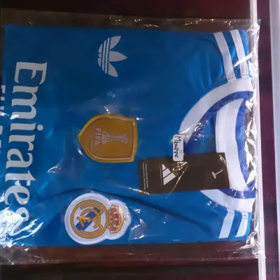 Camiseta Adidas Real Madrid azul Mbappé - miniatura 1