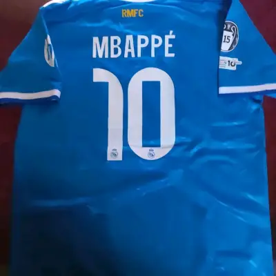 Camiseta Adidas Real Madrid azul Mbappé - miniatura 2