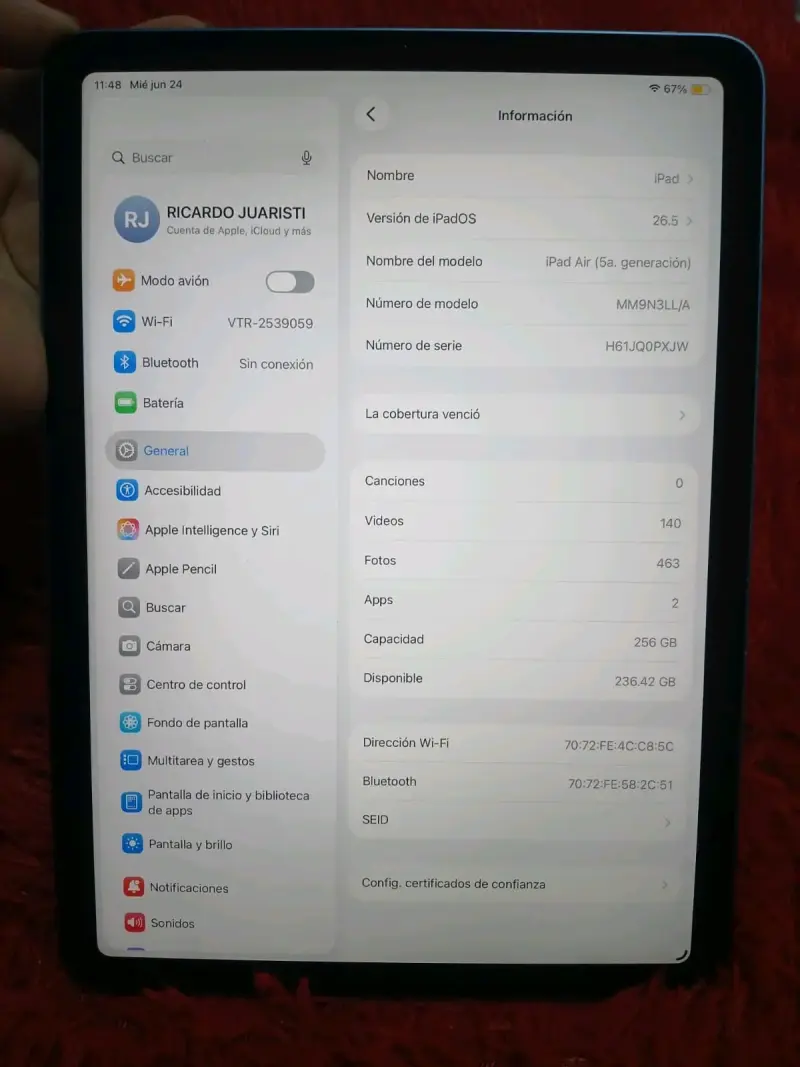 iPad Air 5ª generación 256GB en buen estado - 1